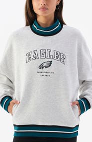 Off Season Philadelphia Eagles Mock Neck Graphic Sweatshirt