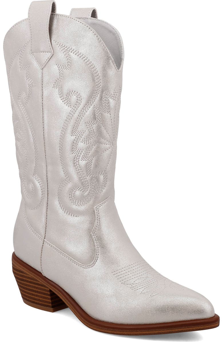 MIA Kelsha Metallic Western Boot, Main, color,