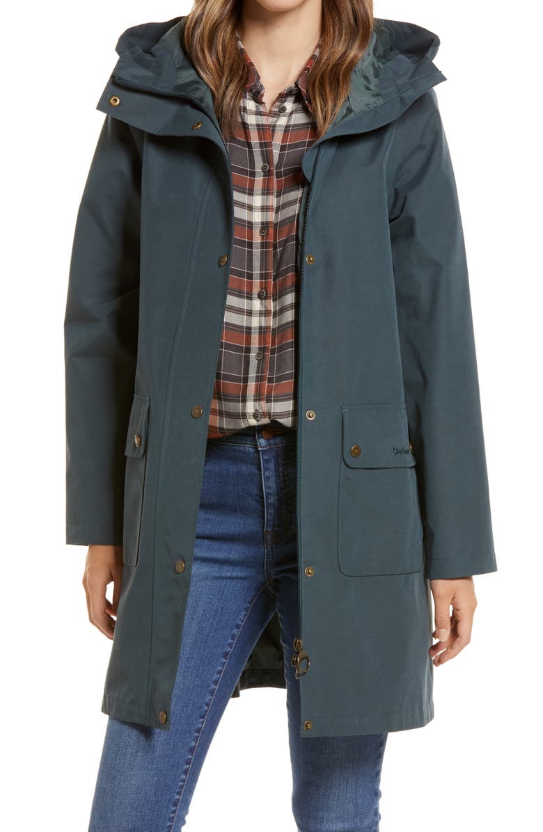 Barbour Ashover Waterproof Hooded Raincoat, Main, color,