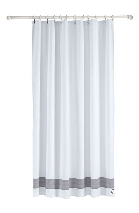 Herringbone Cotton Shower Curtain