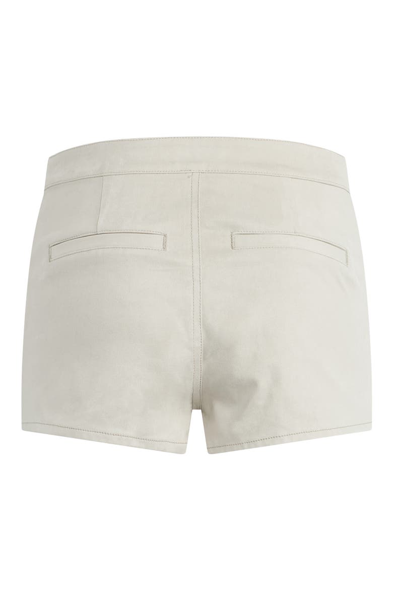The Short Faux Suede Shorts, Alternate, color, BONE