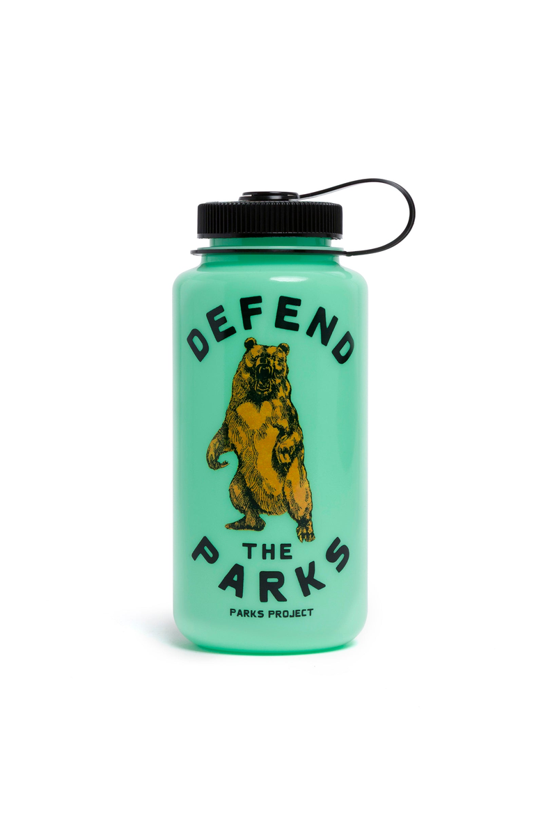 Parks Project Defend the Parks Water Bottle, Main, color, Green