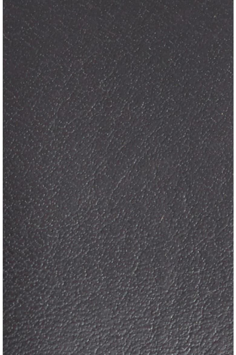 Marco Burnished Leather Belt, Alternate, color, BLACK