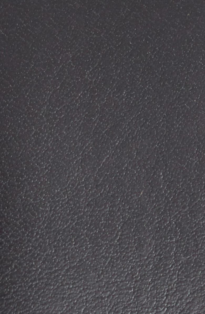 Nordstrom Marco Burnished Leather Belt, Alternate, color, Black