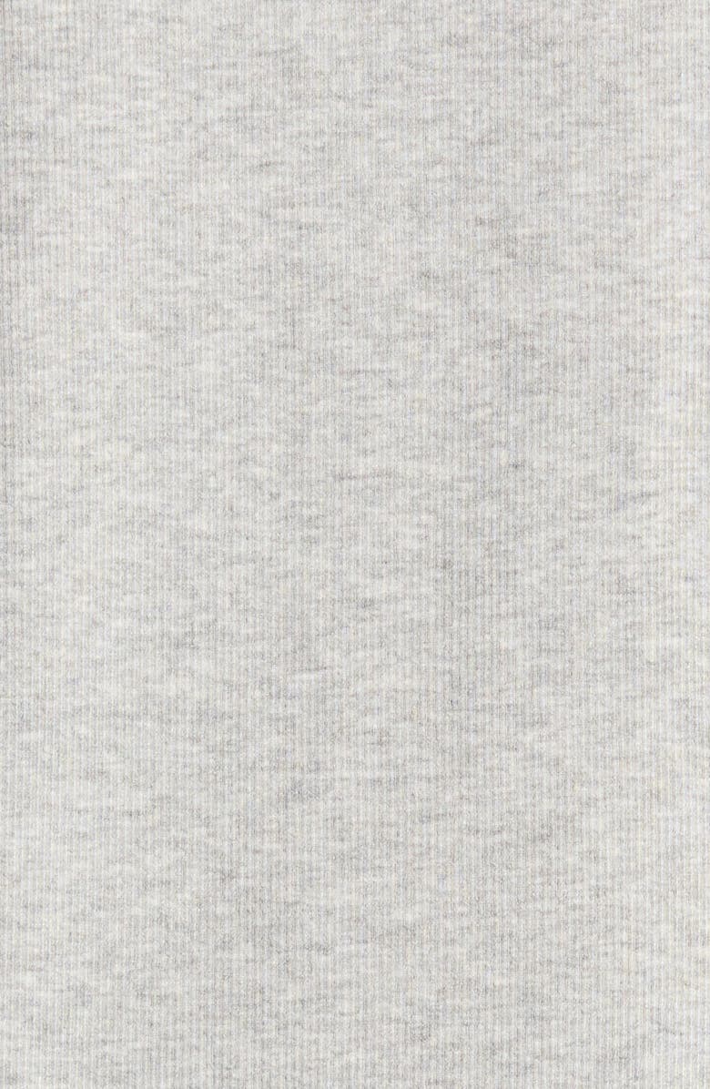 Nordstrom Moonlight Eco Rib Long Sleeve Shortie Pajamas, Alternate, color, Grey Heather