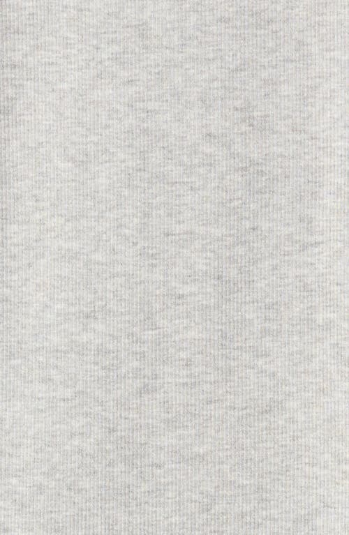 Nordstrom Moonlight Eco Rib Long Sleeve Shortie Pajamas In Gray