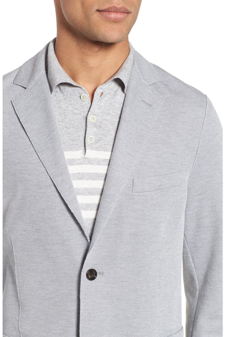Slim Fit Jersey Sport Coat, Alternate, color, GREY