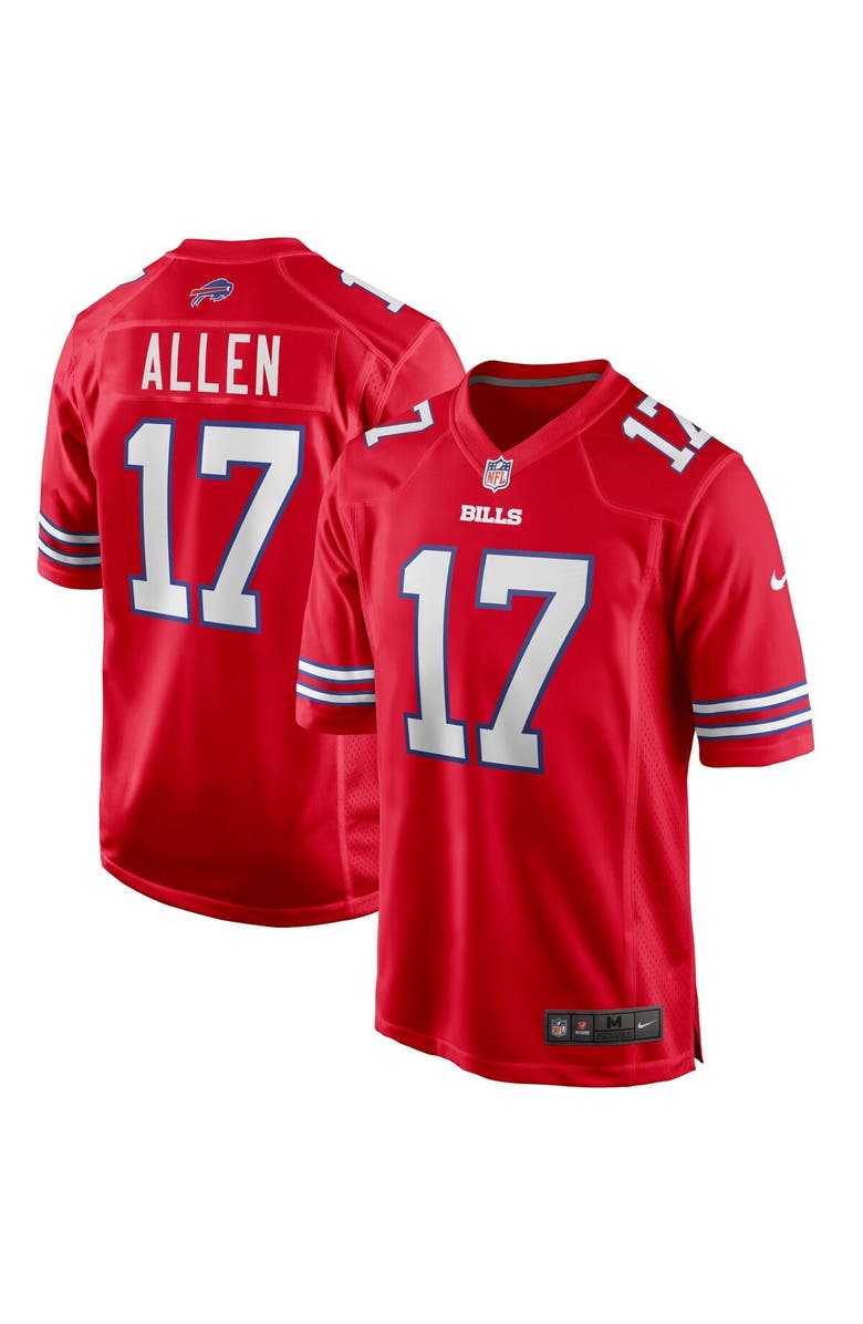 Nike Men's Nike Josh Allen Red Buffalo Bills Alternate Game Player Jersey, Alternate, color, Red