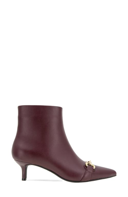 Bcbgeneration Darmena Kitten Heel Bootie In Burgundy