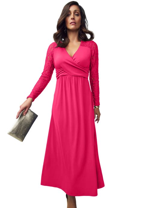 Lace Sweetheart Dress (Plus)