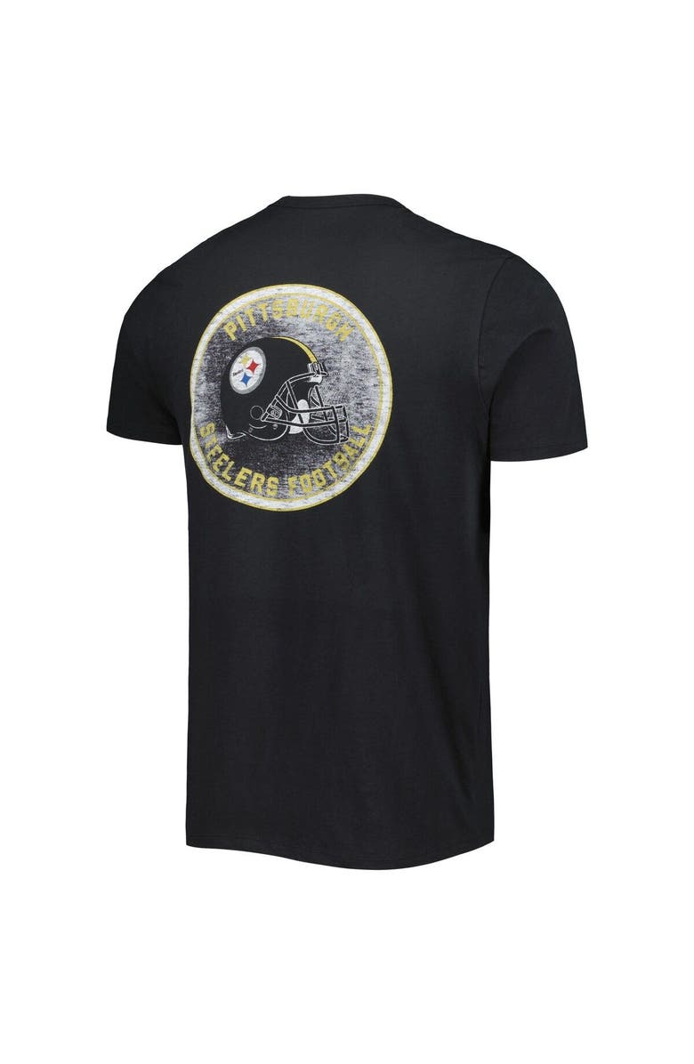 '47 Men's '47 Black Pittsburgh Steelers Open Field Franklin T-Shirt, Alternate, color, Black