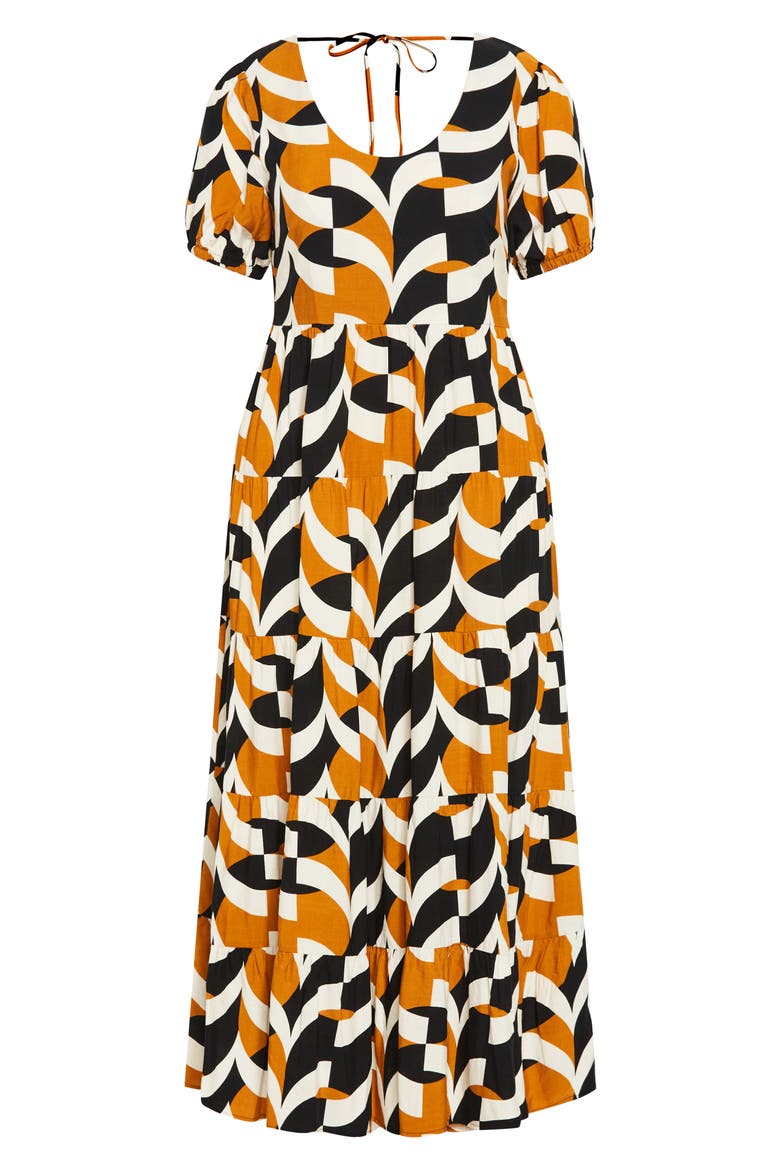 Mila Print Maxi Dress, Alternate, color, BLACK PRINT