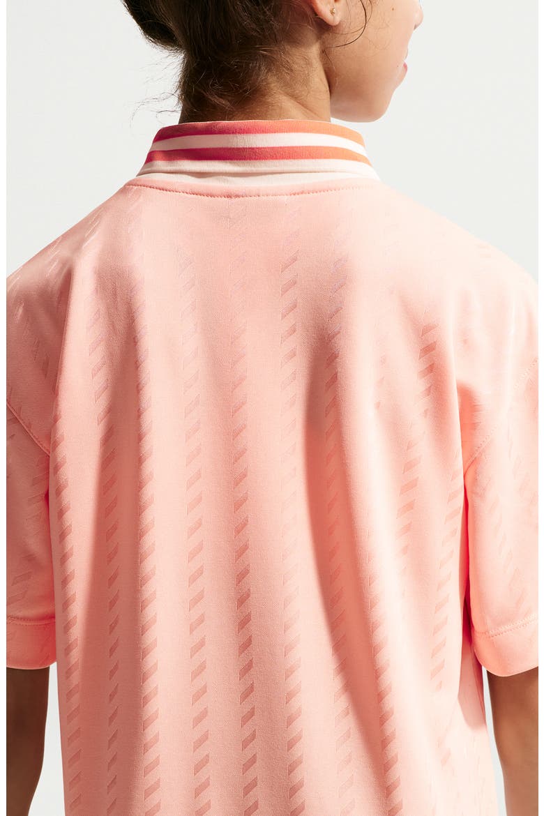 Kids' Oversize Jersey T-Shirt Dress, Alternate, color, ARCTIC ORANGE/ SOFT PEARL
