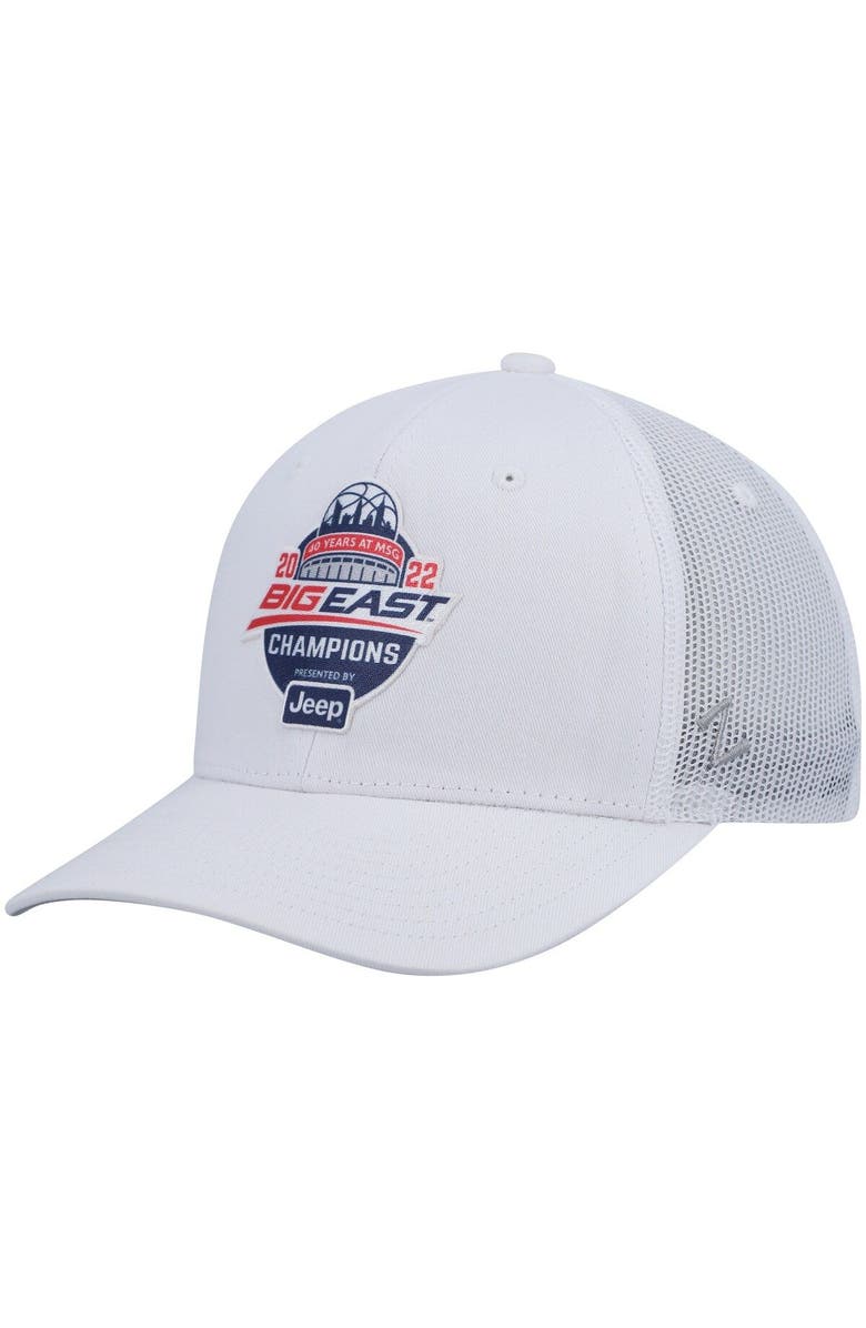 ZEPHYR Men's Zephyr White Villanova Wildcats 2022 Big East Men's Basketball Conference Tournament Champions Locker Room Adjustable Hat, Alternate, color, 