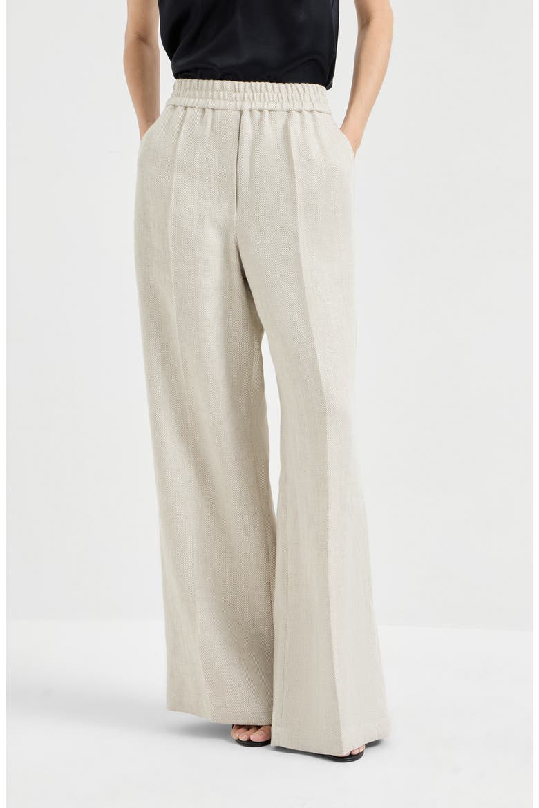 Loose Track trousers, Main, color, Beige