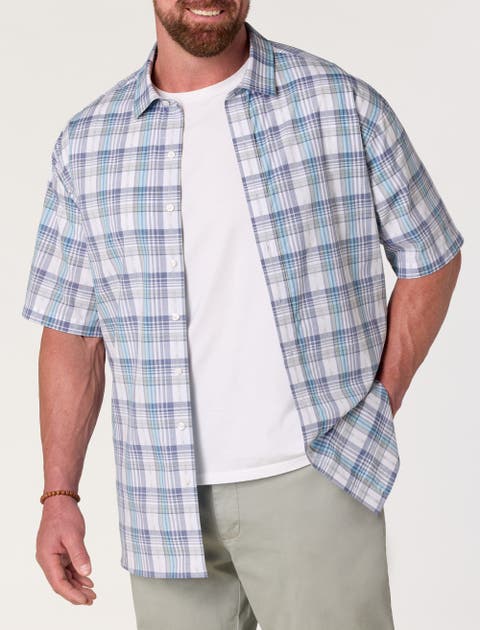 Big & Tall Western Plaid Sport Shirt