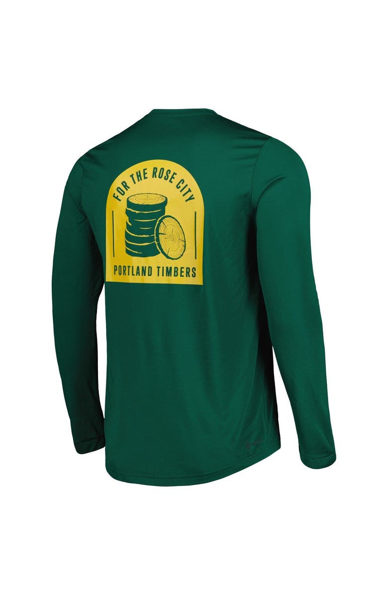 adidas Men's adidas Green Portland Timbers Jersey Hook AEROREADY Long Sleeve T-Shirt, Alternate, color, 