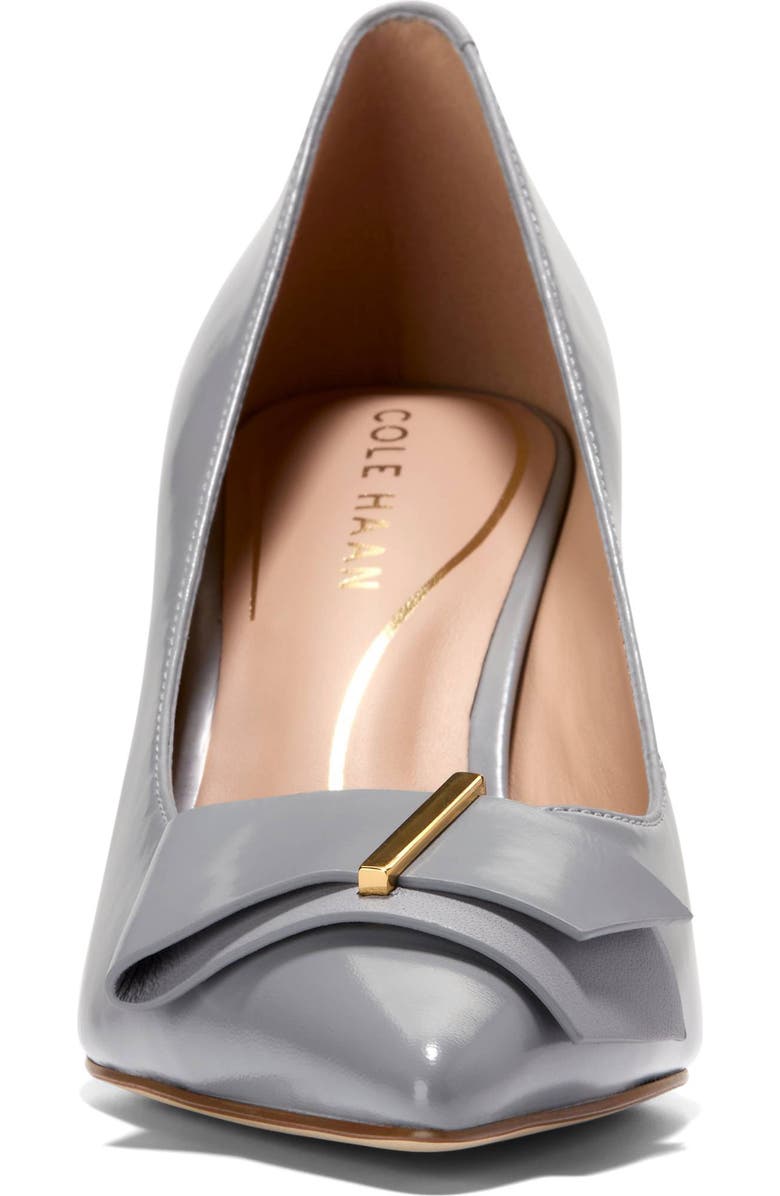 Cole Haan Felicia Bow Pointed Toe Pump, Alternate, color, Frost Gray Box Ltr