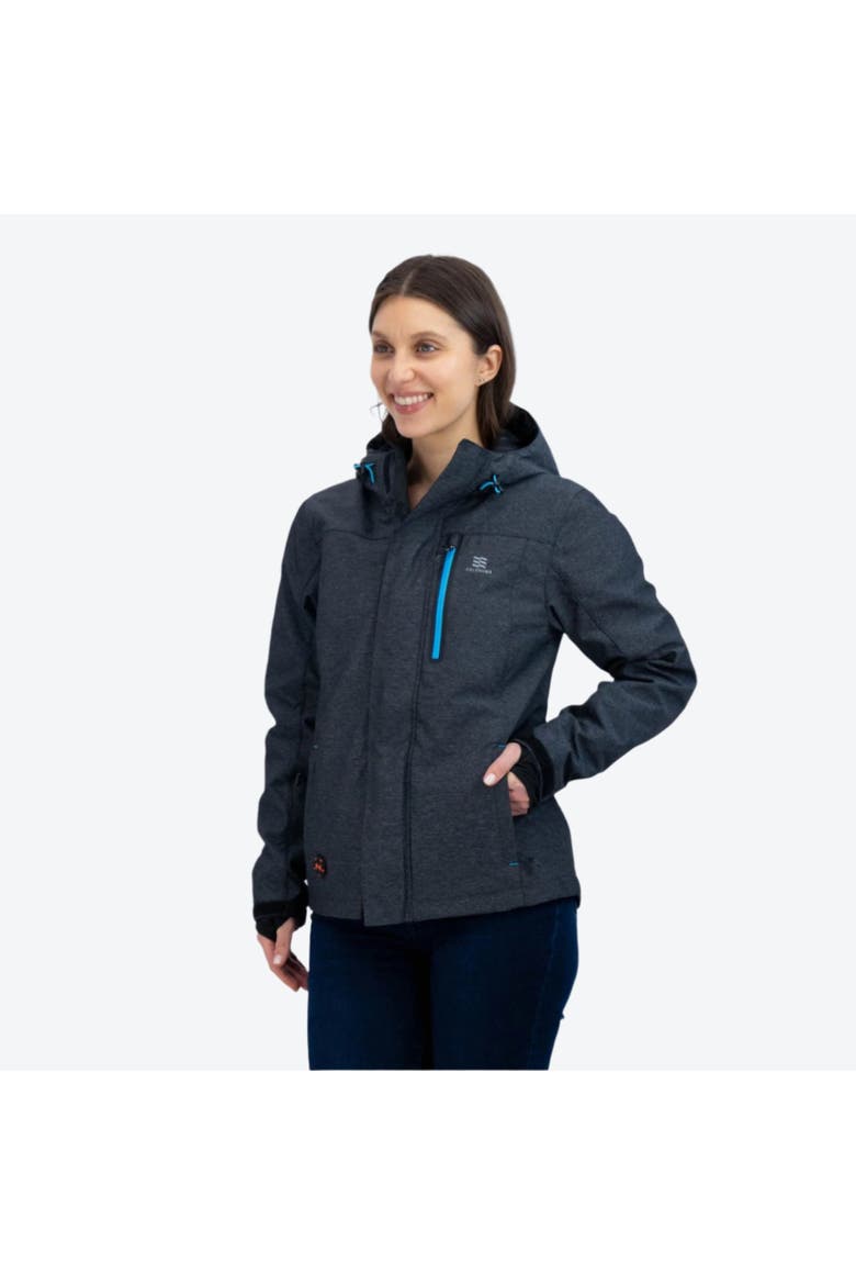 Adventure Waterproof Heated Jacket, Main, color, Heather Grey