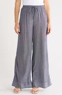 MAX STUDIO Stripe Wide Leg Pull-On Pants