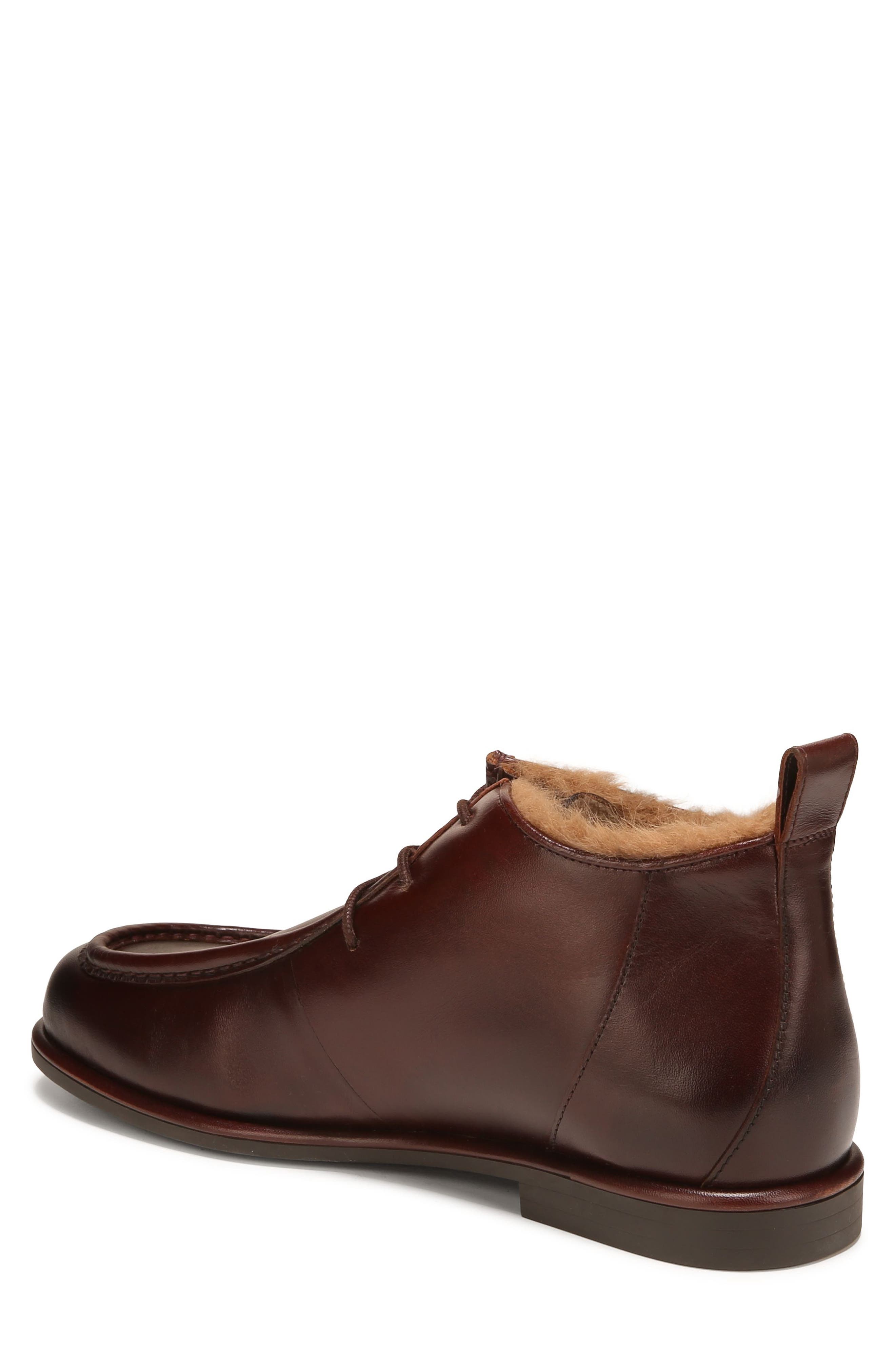 Cameron Cozy Leather Boot, Alternate, color, DARK BROWN
