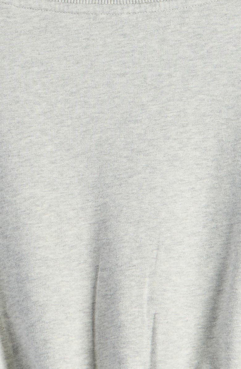 Treasure & Bond Kids' Appliqué Bow Sweatshirt, Alternate, color, Grey Light Heather Ruffle Bow