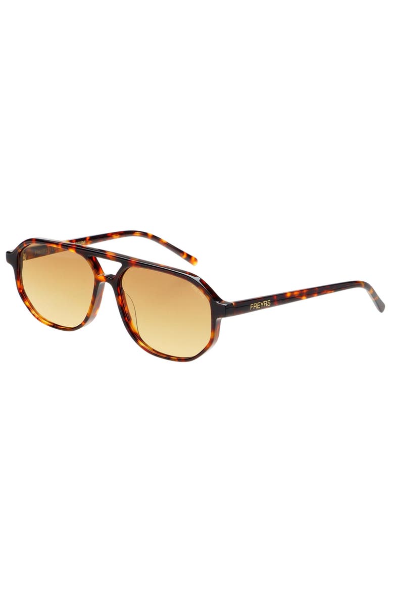FREYRS Eyewear Fenix Aviator Sunglasses, Alternate, color, Brown