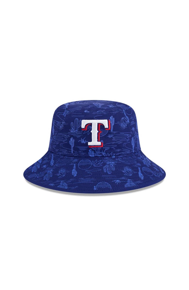 New Era Youth New Era  Royal Texas Rangers 2025 Spring Training All Over Print Bucket Hat, Alternate, color, 