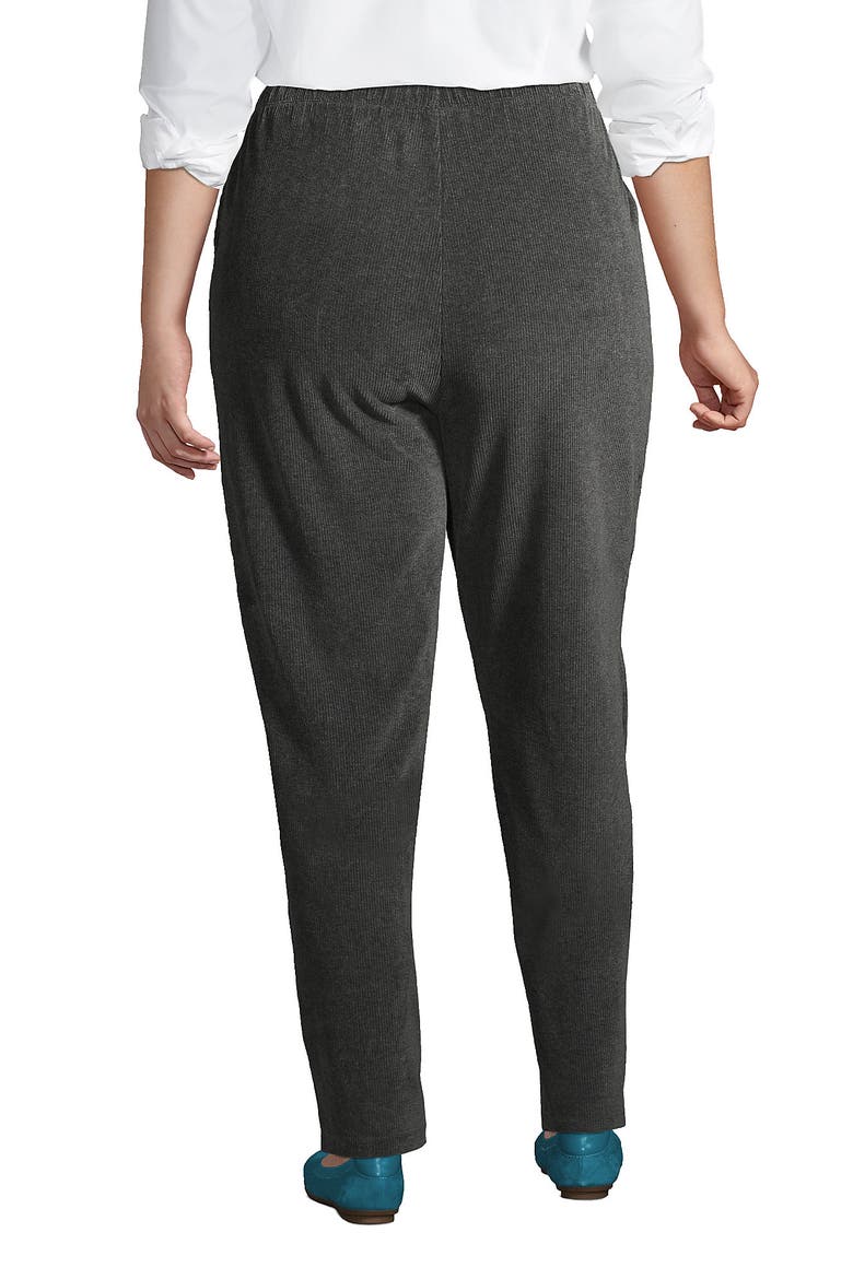 Sport Knit High Rise Corduroy Pants, Alternate, color, Charcoal Heather