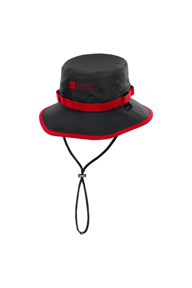 Men's Nike Black Georgia Bulldogs 2026 Sideline Apex Boonie Bucket Hat, Alternate, color, Black