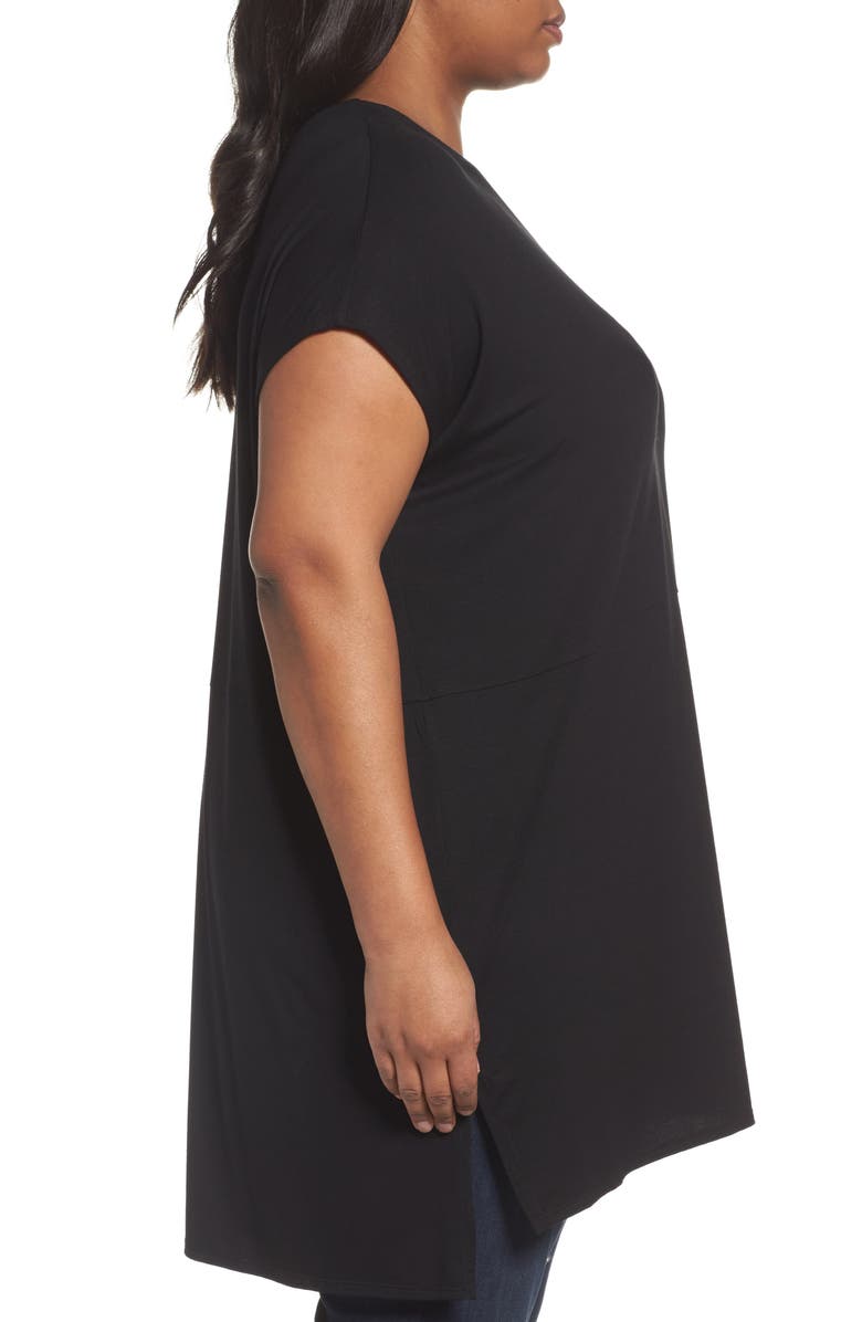 Eileen Fisher Jersey V-Neck Tunic, Alternate, color, 
