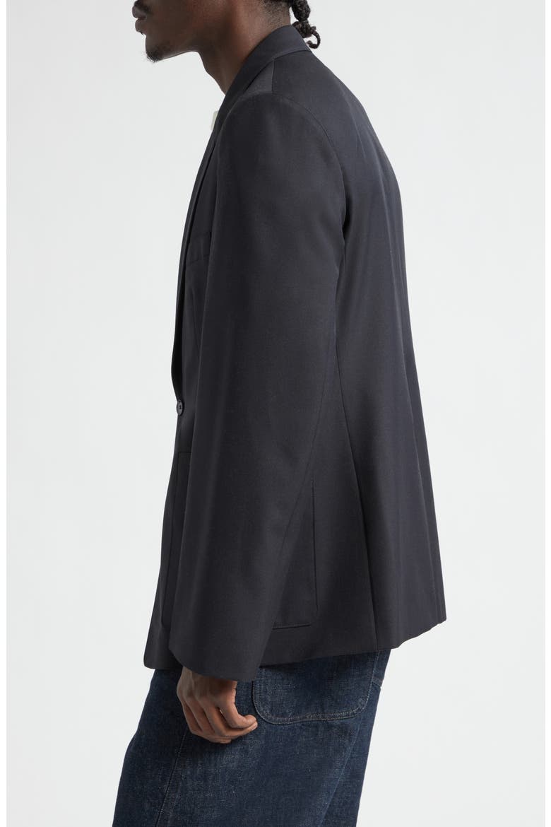 Tailored Single Breasted Jacket, Alternate, color, MARINE MELANGE