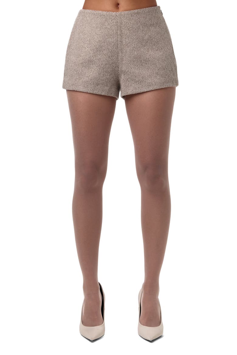 Chevron Shorts, Main, color, TAUPE CHEVRON