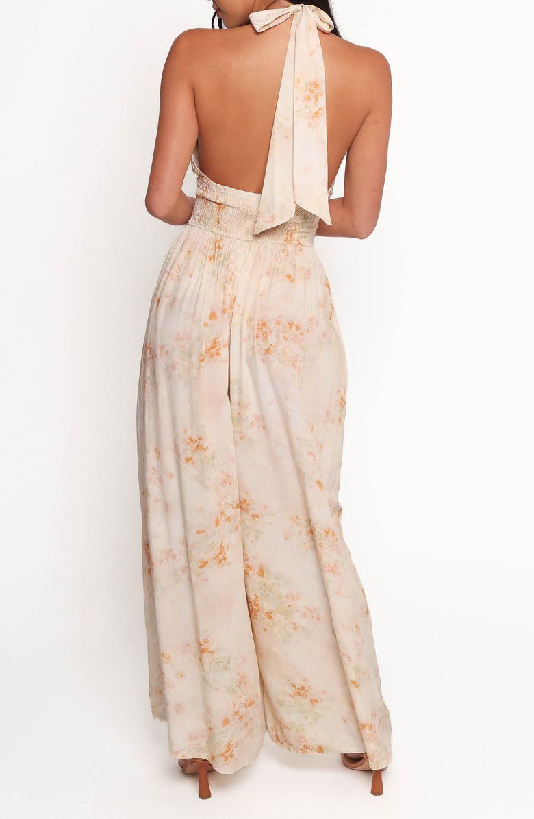 Petal & Pup Lunaria Floral Halter Wide Leg Jumpsuit, Alternate, color, Floral