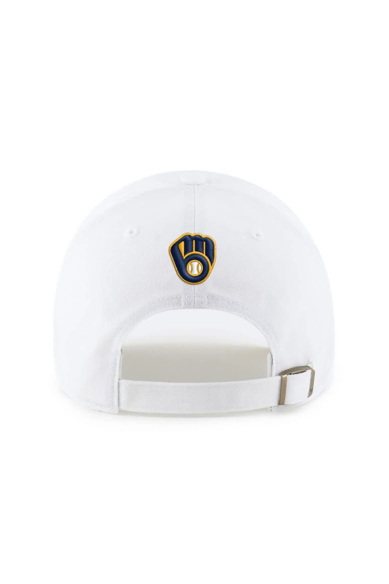 Preschool '47  White Milwaukee Brewers Ice Cream Helmet Clean Up Adjustable Hat, Alternate, color, White