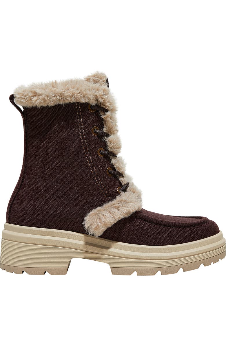VIVAIA Faux Fur Water-Repellent Lightweight Warm Boots, Alternate, color, Dark Chocolate