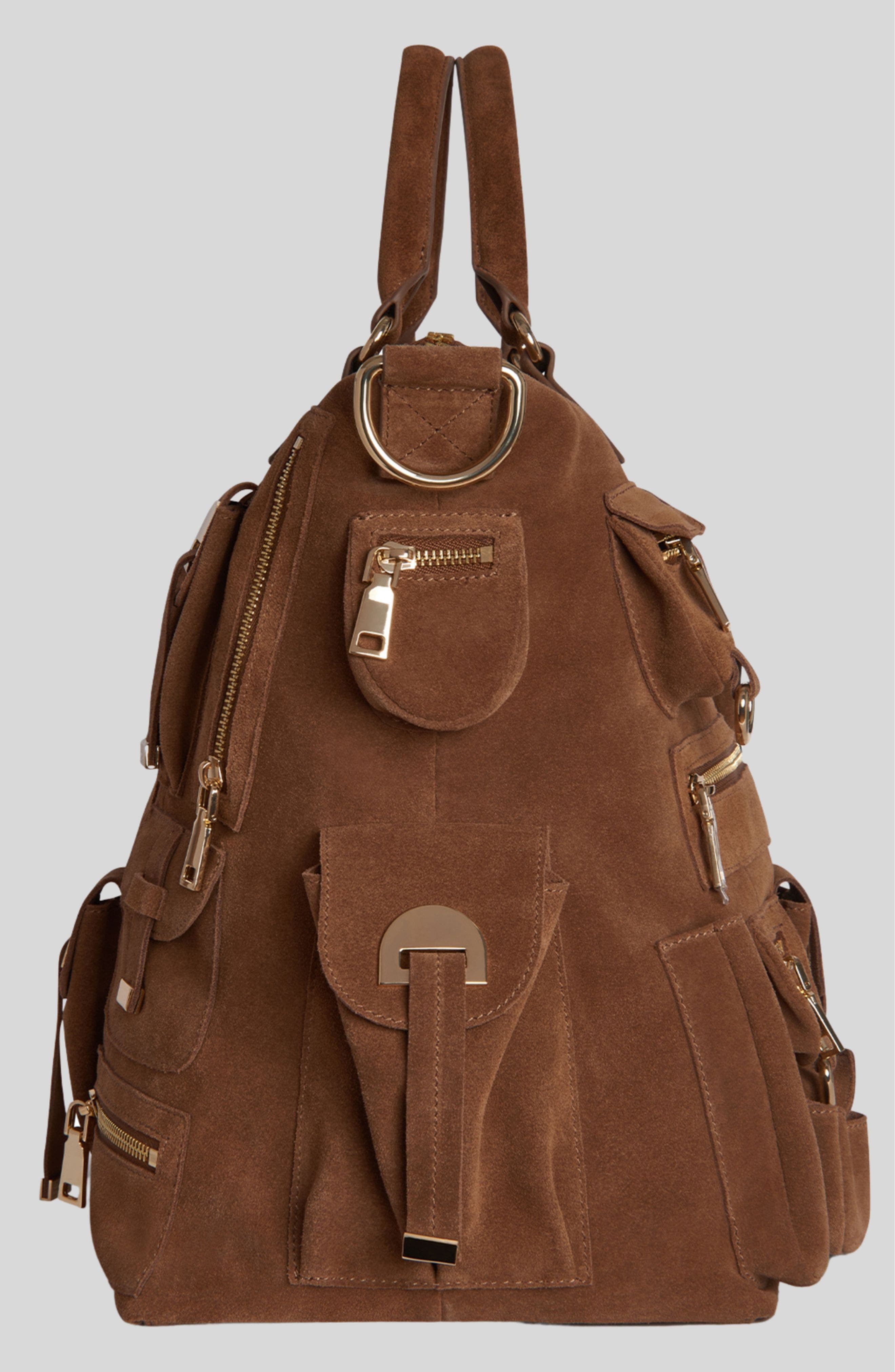 Cynthia Rowley Leather Cargo Pocket Bag, Alternate, color, 