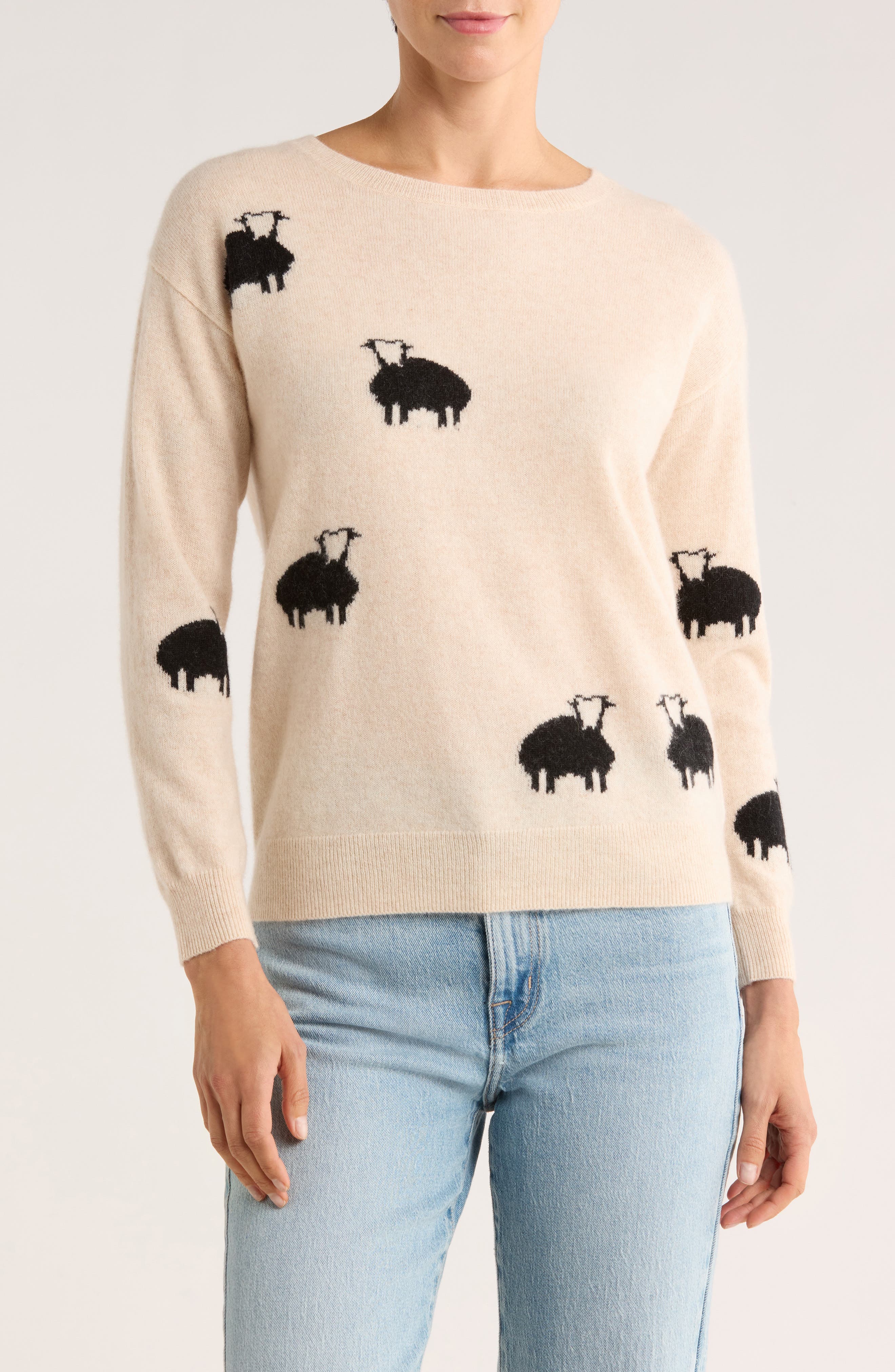 Magaschoni Cashmere Sheep Patterned Sweater