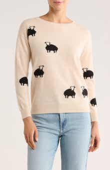 Magaschoni Cashmere Sheep Patterned Sweater