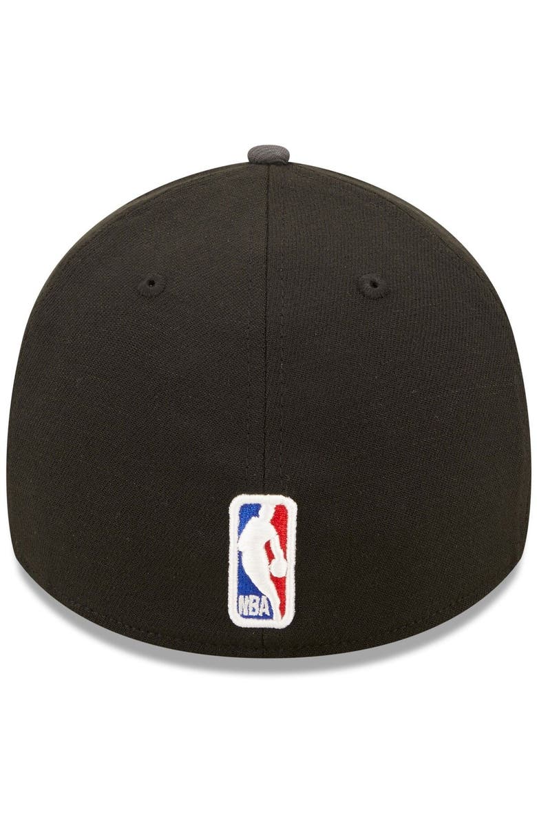 New Era Men's New Era Charcoal/Black Brooklyn Nets 2022 Tip-Off 39THIRTY Flex Hat, Alternate, color,