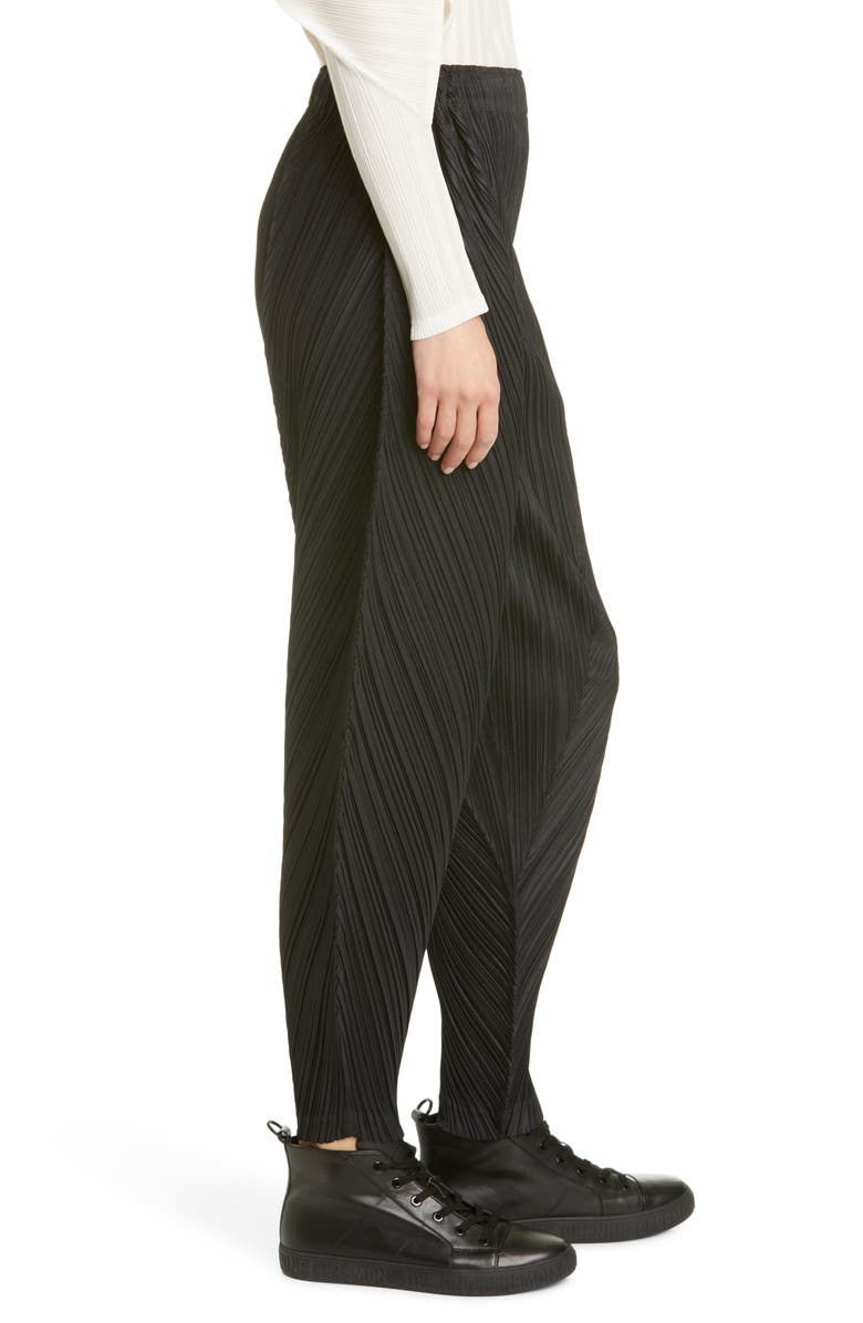Pleats Please Issey Miyake Pleated Crop Pants, Alternate, color, 