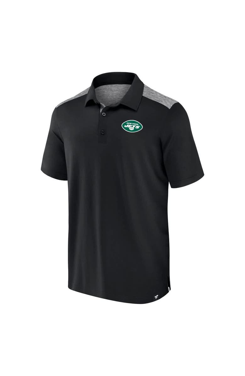FANATICS Men's Fanatics Black New York Jets Long Shot Polo, Alternate, color, Black