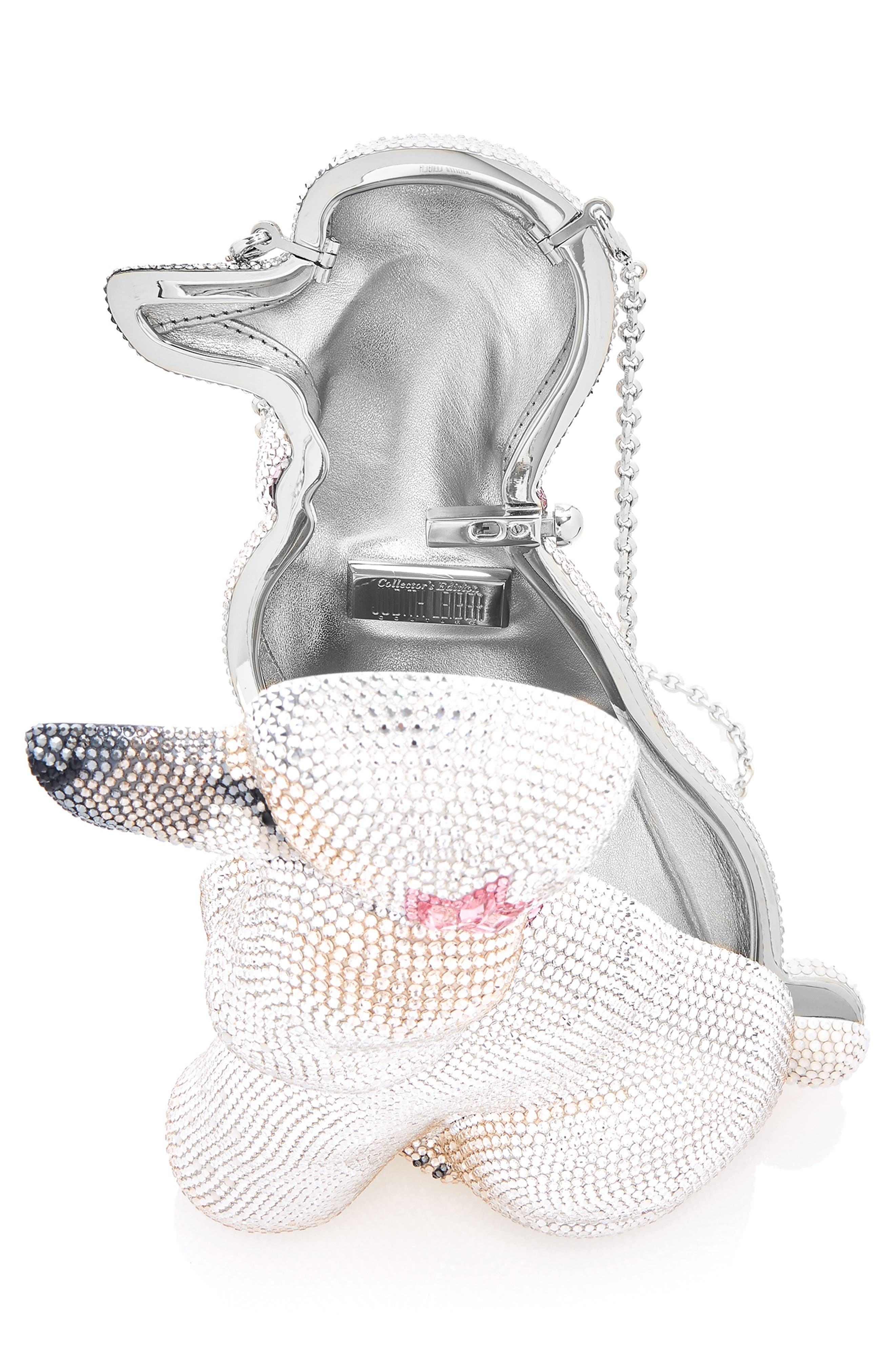 JUDITH LEIBER COUTURE Judith Leiber French Poodle Lucille Crystal Clutch, Alternate, color, 