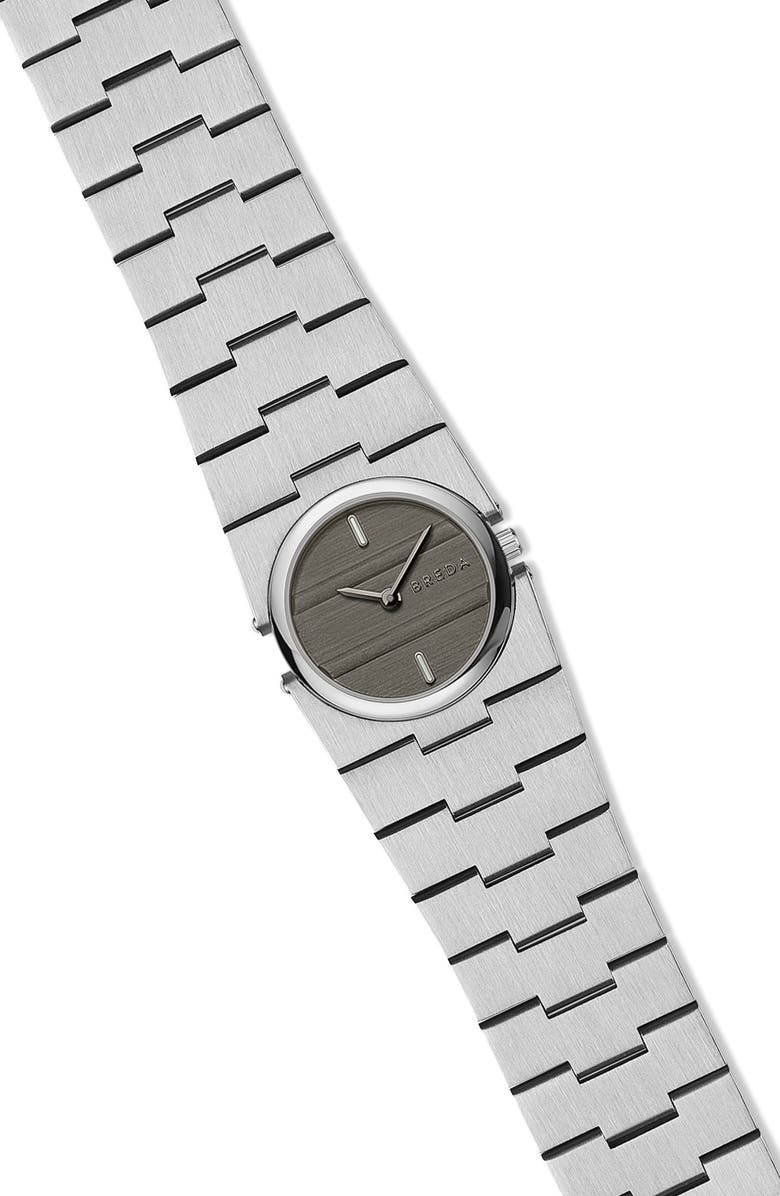 BREDA Sync Bracelet Watch, 25mm, Alternate, color, Stainless Steel