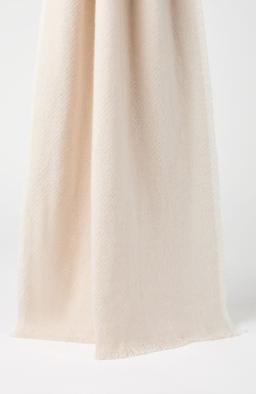 Brunello Cucinelli Cashmere Diagonal Scarf In Buff