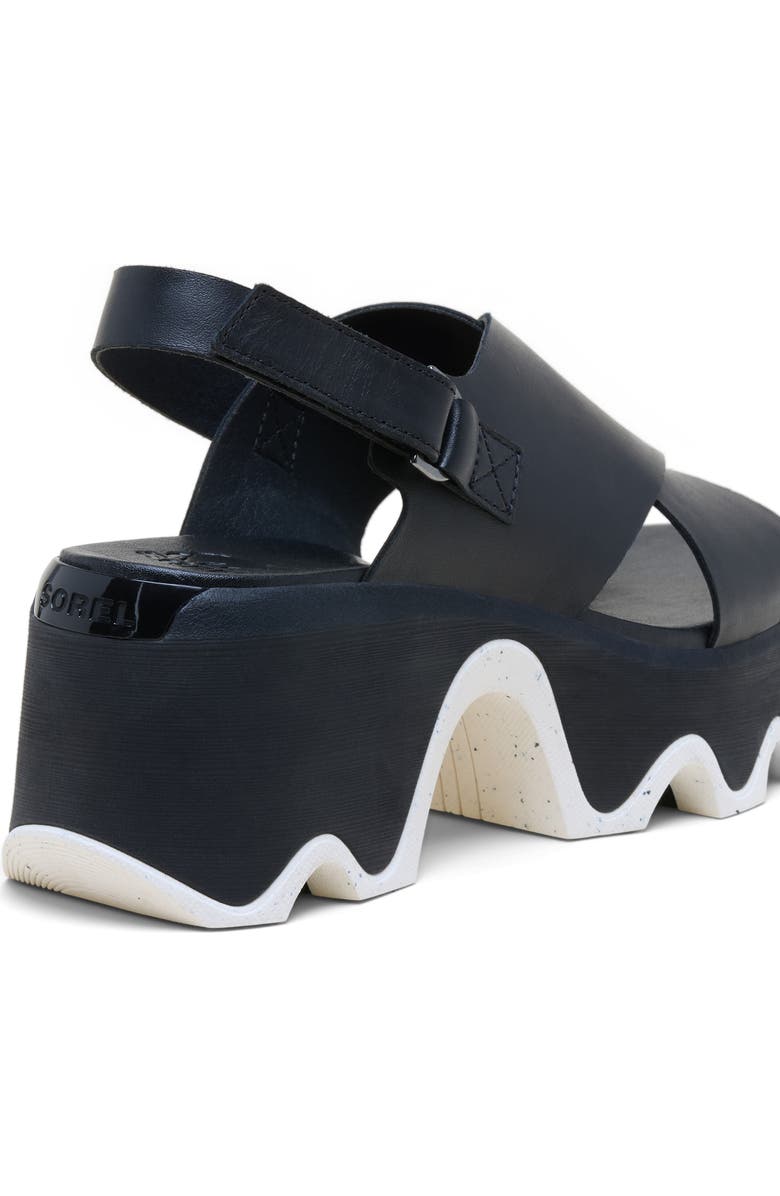 SOREL Kinetic<sup>™</sup> Aura Slingback Platform Sandal, Alternate, color, Black/ Sea Salt