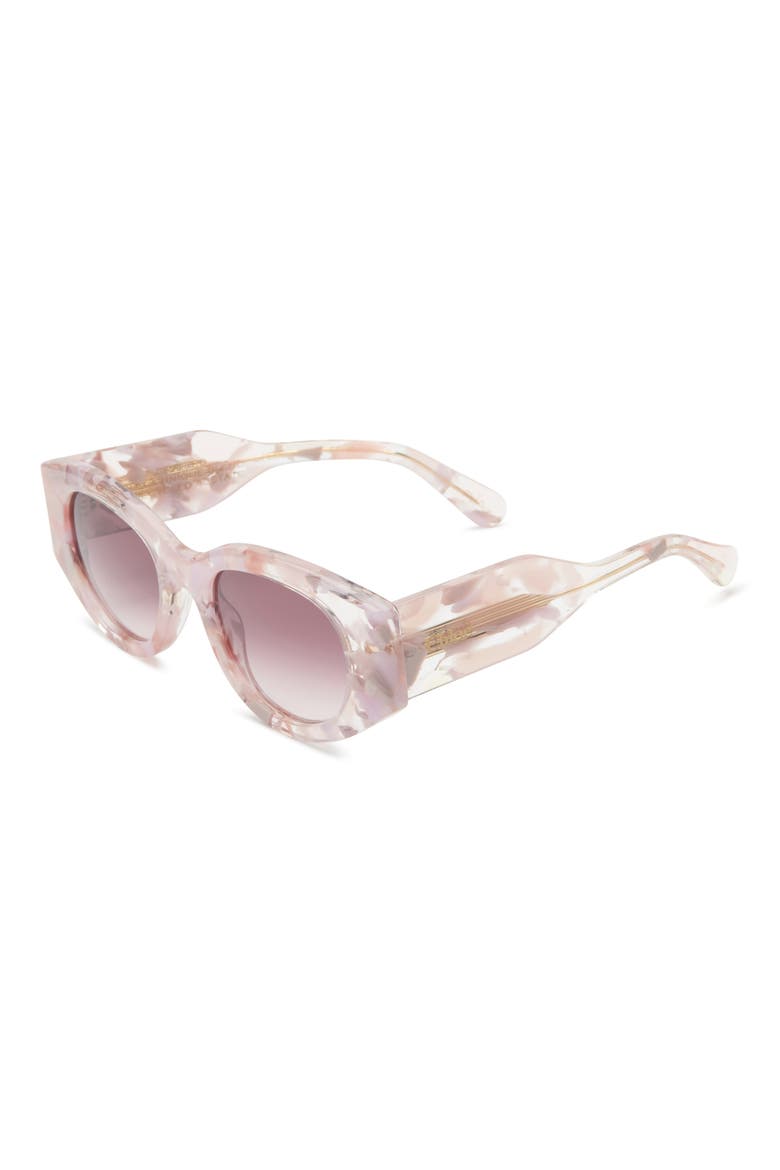 Cat Eye Sunglasses, Alternate, color, NUDE NUDE VIOLET