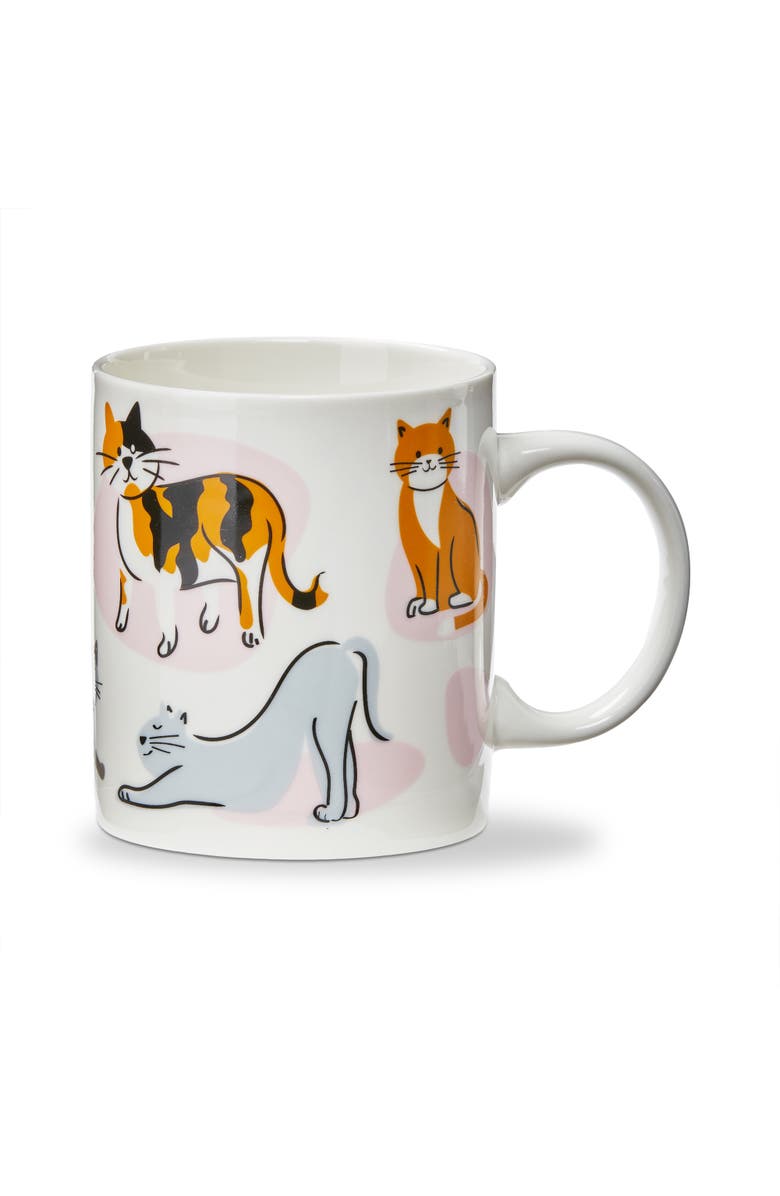 tag Cool Cats Bone China Mug Multi 12 oz 3.25x3.25x3.5 in, Main, color, Multicolored