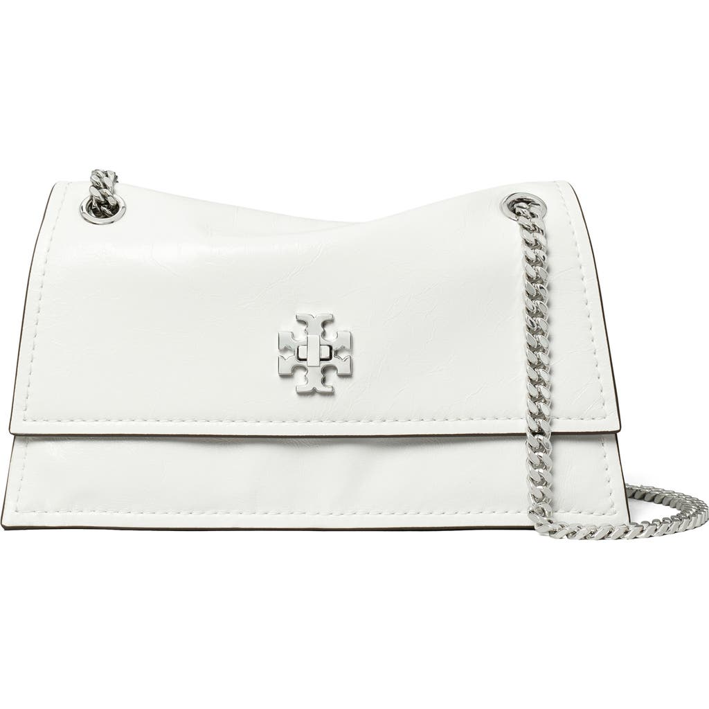 Tory Burch Mini Kira Turnlock Convertible Crossbody Bag In White