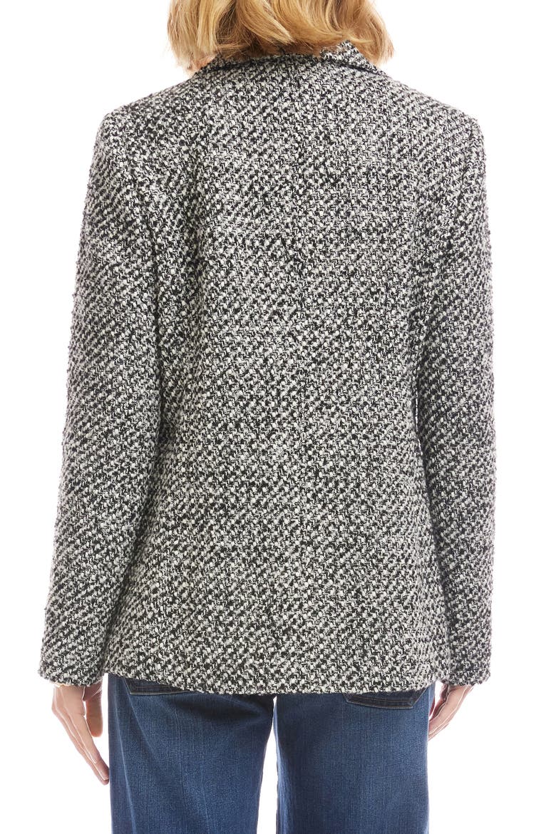 Tweed Blazer, Alternate, color, BLACK W/ OFF WHITE